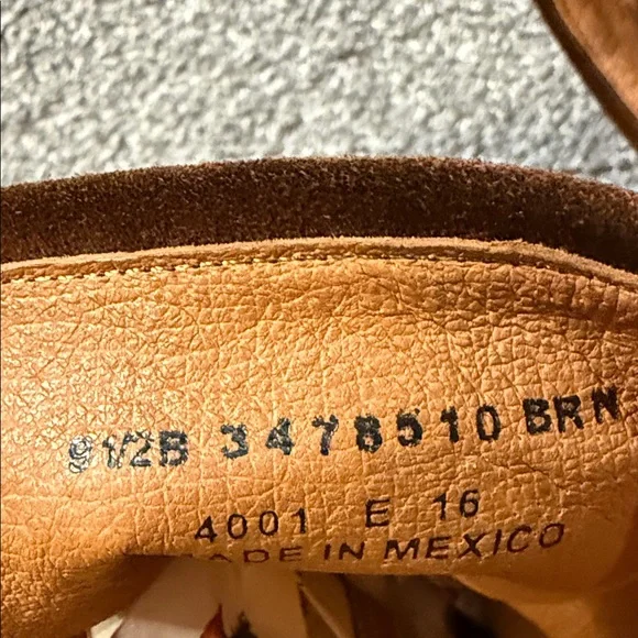 FRYE Women's Natalie Mid Engineer Boot Brown Suede Buckle Boots 9.5M - Picture 6 of 6